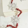 Flash Sale 48" Beaded Snowflake Garland Christmas Garlands