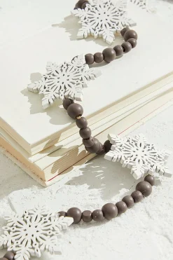 Flash Sale 48" Beaded Snowflake Garland Christmas Garlands