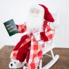 Cheap 16” Bedtime Sitting Santa In Pajamas Christmas Accents