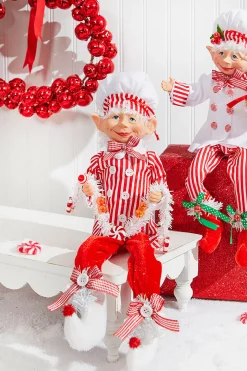 Cheap 30" Bendable Candy Elf Ornament Christmas Accents