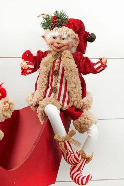 Cheap 17" Bendable Winter Song Elf Christmas Accents