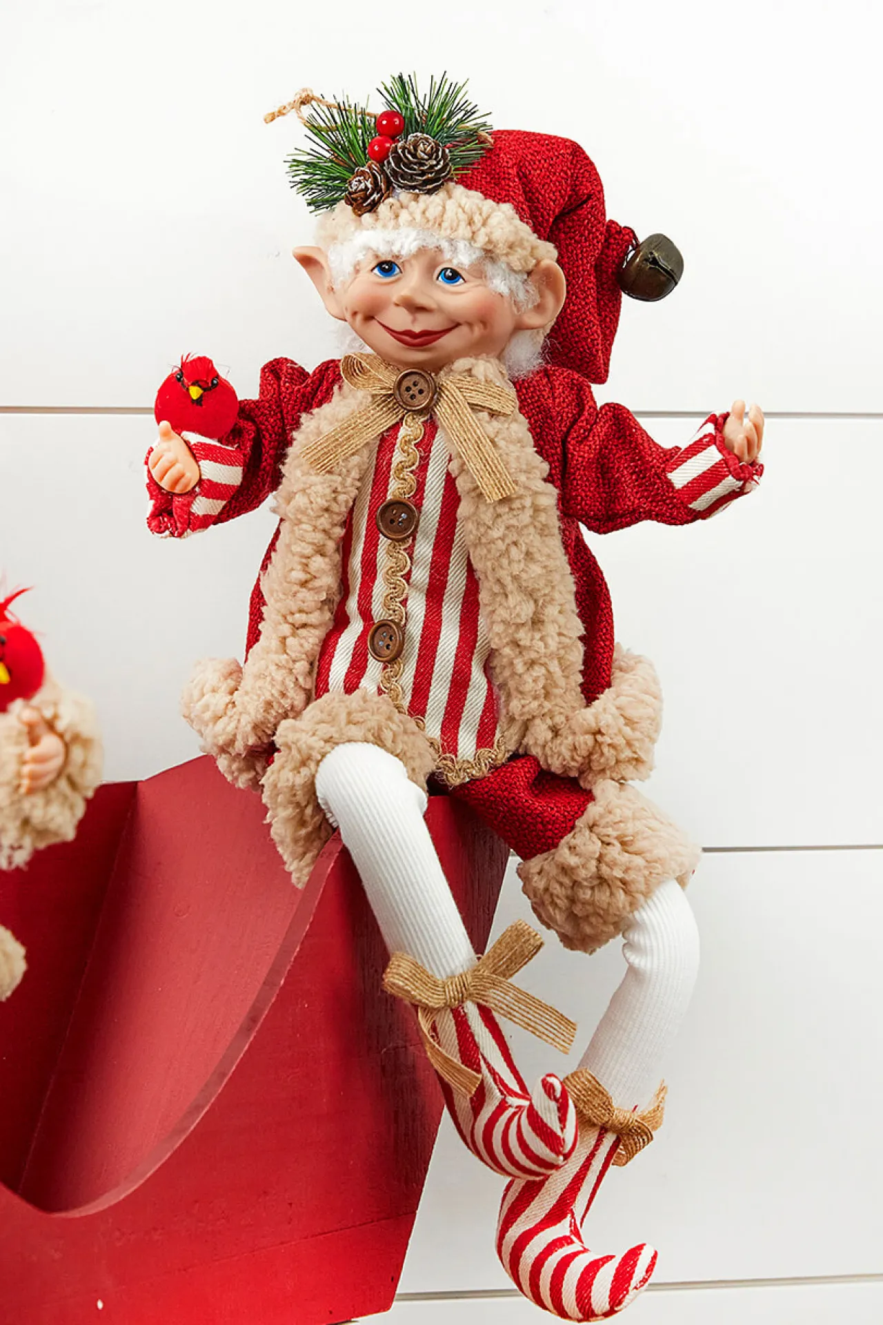 Cheap 17" Bendable Winter Song Elf Christmas Accents