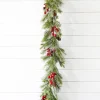 Outlet 5' Berry Pine With Cones Garland Christmas Garlands