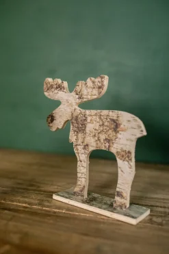 Discount 7.75” Birch Moose Christmas Decor Christmas Accents