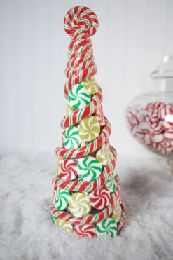 Shop 11.75” B/O Lighted Clay Dough Candy Tree Christmas Accents