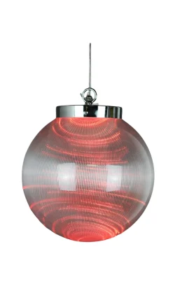 Shop 10" Borealis Ball Lighted LED - Red Borealis Lights|Indoor Lighting