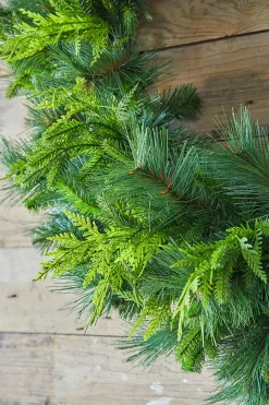 Cheap 36" Bristle Pine With Natural Touch Evergreen Wreath Christmas Wreaths