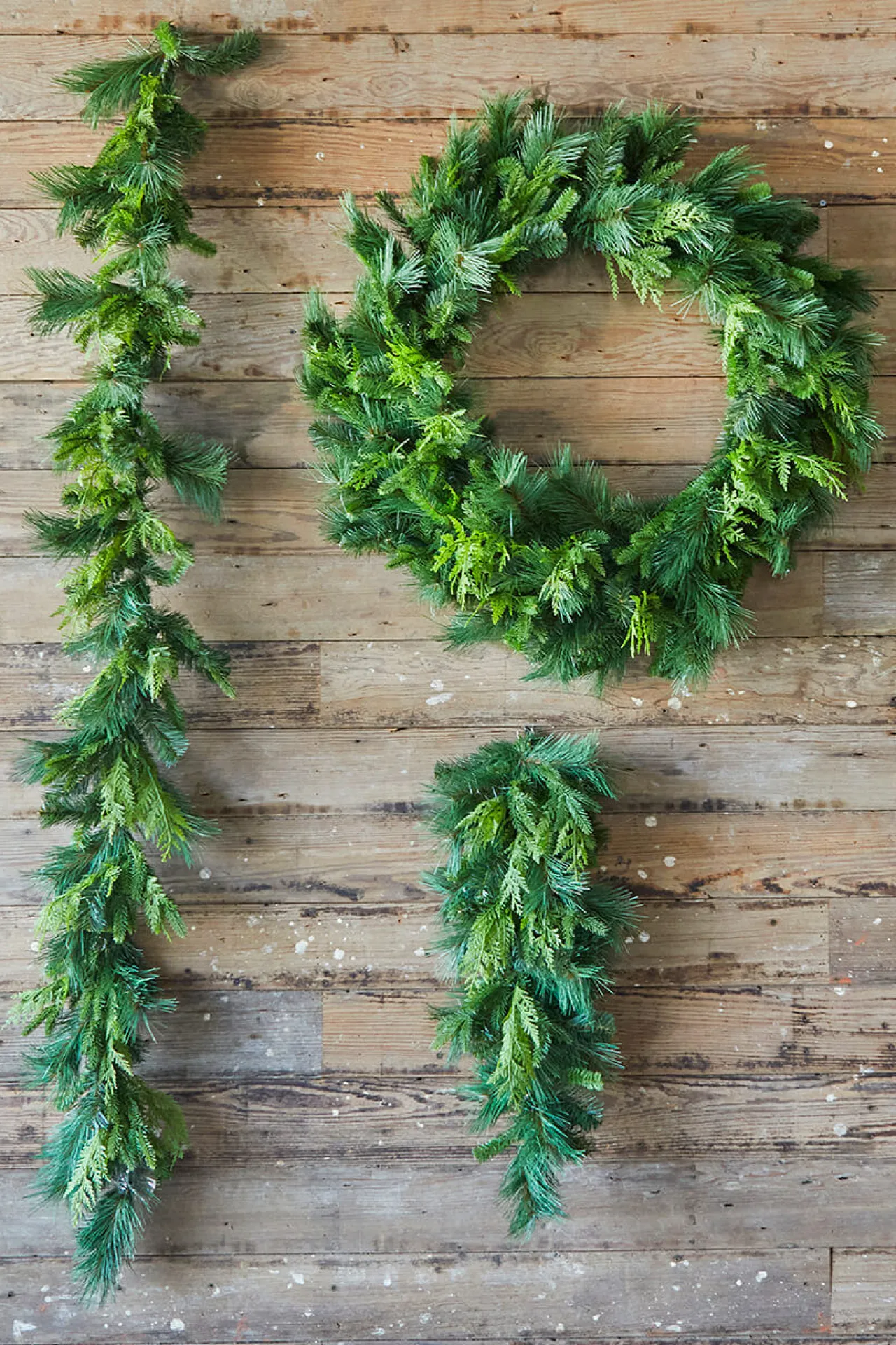 Cheap 36" Bristle Pine With Natural Touch Evergreen Wreath Christmas Wreaths