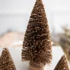 Best Sale 6” Champagne Bottle Brush Tree Christmas Accents