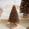 Sale 4” Champagne Bottle Brush Tree Christmas Accents