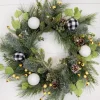 Store 20” Christmas Pine Wreath With Ornaments , Cones & Berries Christmas Wreaths