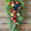 Shop 32” Christmas Pine/Ball Swag Christmas Teardrops