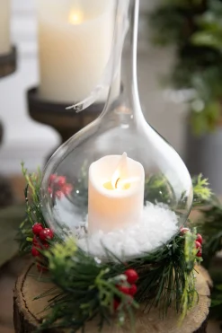Shop 10” Clear Ivory Candle Lamp Ornament Christmas Accents