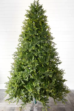 Flash Sale 9' Deluxe Trinity Pine Artificial Christmas Tree With 2850 Color-Changing Lights Christmas Trees|Christmas Trees