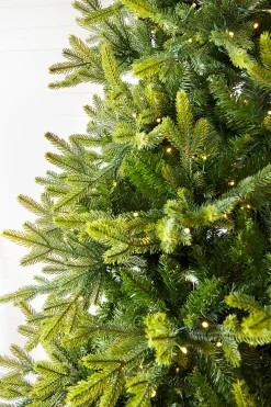 Flash Sale 9' Deluxe Trinity Pine Artificial Christmas Tree With 2850 Color-Changing Lights Christmas Trees|Christmas Trees