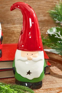 Sale 11.5” Dolomite Light Up Santa Gnome Figure Christmas Accents