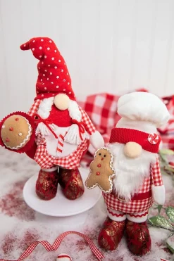 Clearance 13" Fabric Holiday Chef Gnome Christmas Accents