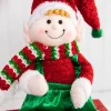 Sale 32” Fabric Sitting Christmas Candy Elf Christmas Accents