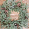 Online 24” Fir Pine Wreath With Cones Christmas Wreaths|Natural Greenery