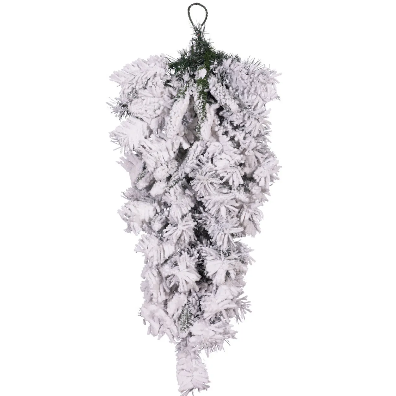 Fashion 30" Flocked Balsam Teardrop Wreaths|Christmas Teardrops