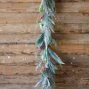 Discount 65” Flocked Fern Garland Christmas Garlands
