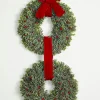 Flash Sale 31” Frost Berry Boxwood Double Wreath Christmas Wreaths|Natural Greenery