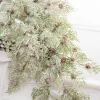 Hot 24” Frosted Cedar Swag Christmas Teardrops