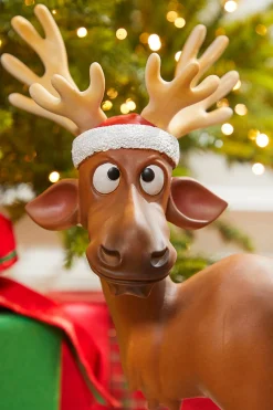 New 20" Funny Reindeer - Standing Christmas Accents