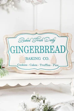 Fashion 15" Gingerbread Baking Sign Christmas Accents