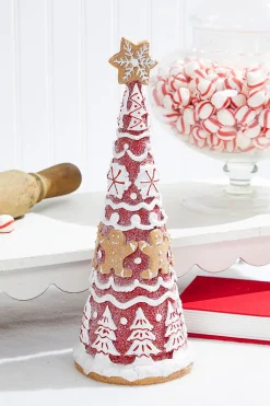 Sale 14" Gingerbread Resin Tree Christmas Accents