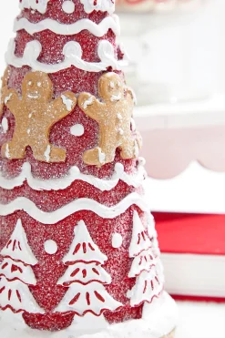 Sale 14" Gingerbread Resin Tree Christmas Accents