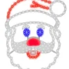 Fashion 16" Hi-Vibrant "Singing Santa" - Twinkling Red/Blue/Pure White 203 Lights Outdoor Lighting