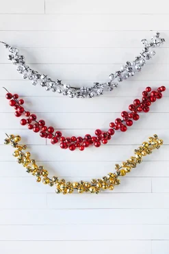 Store 5’ Holiday Silver Jingle Bells Garland Christmas Garlands