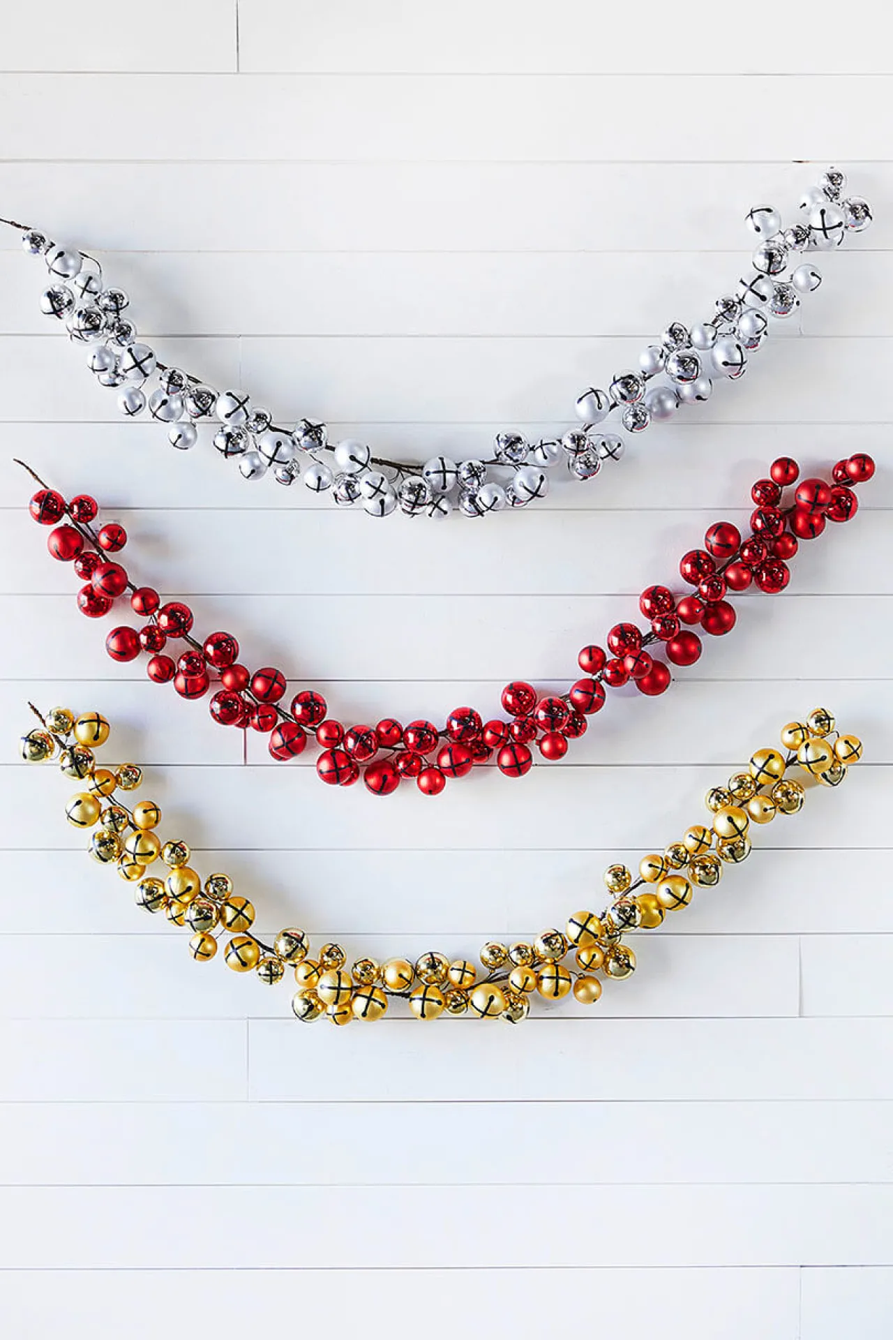 Store 5’ Holiday Silver Jingle Bells Garland Christmas Garlands
