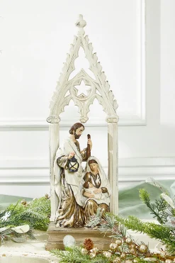 Clearance 23" Holy Family With Arch Christmas Accents