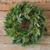 Fashion 30" Juniper/Cedar Mix Pine/Bayleaf And Pinecone Wreath Christmas Wreaths|Natural Greenery