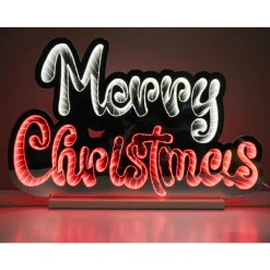 Best 23.5" LED Infinity Light Merry Christmas Infinity Lights|Indoor Lighting
