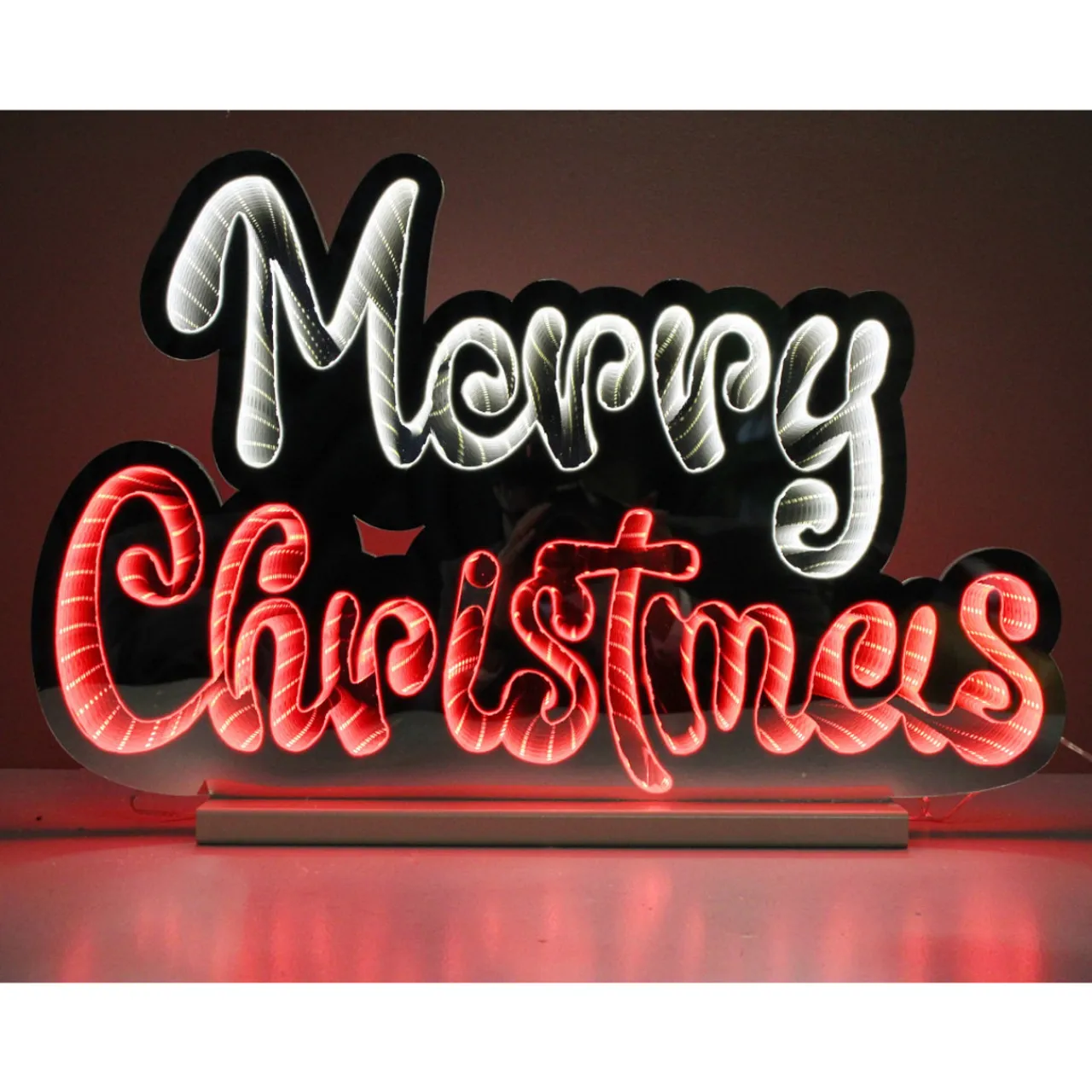 Best 23.5" LED Infinity Light Merry Christmas Infinity Lights|Indoor Lighting