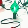 Outlet 128" LED Retro Kismet Light Strand X8 - Red & Green Indoor Lighting