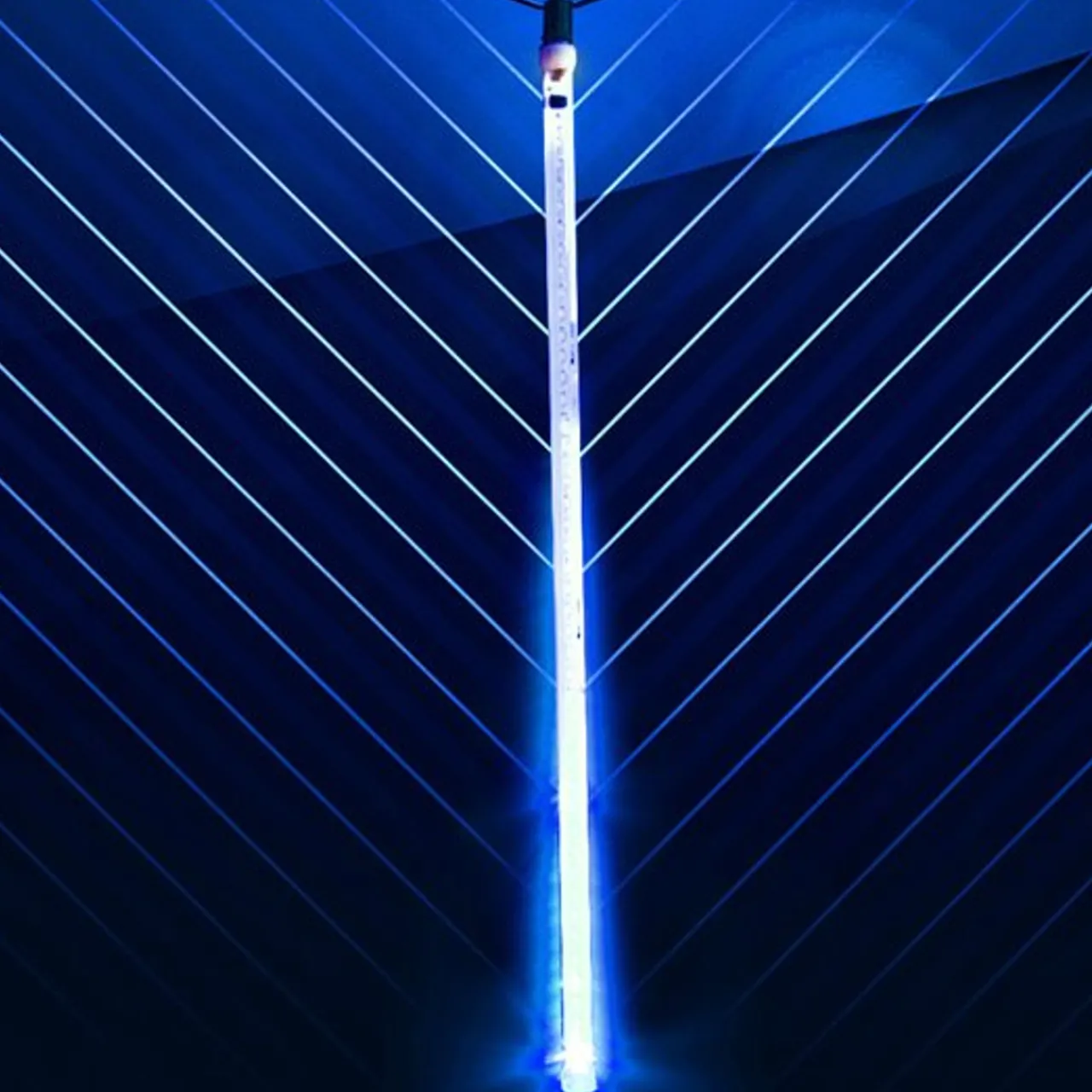Outlet 24" LED Snowfall Tube - Blue Outdoor Lighting