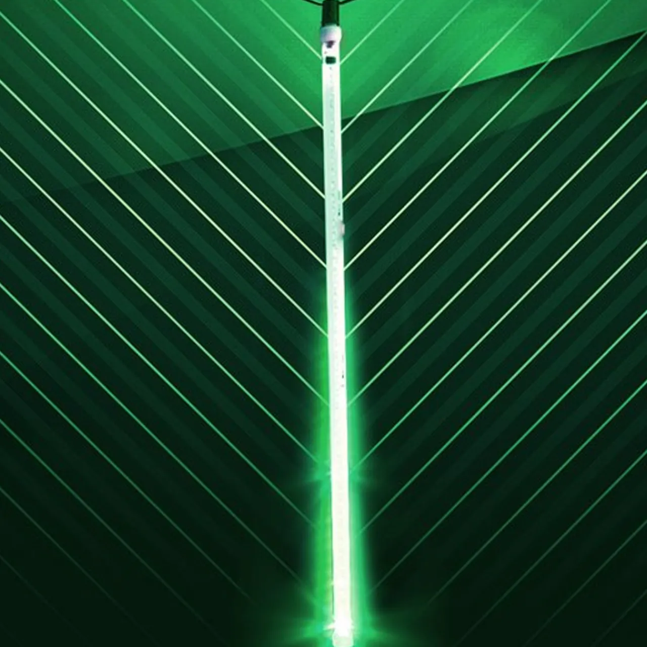 Clearance 36" LED Snowfall Tube - Green Outdoor Lighting