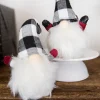 Store 7” Mini Buffalo Check Gnome Christmas Accents