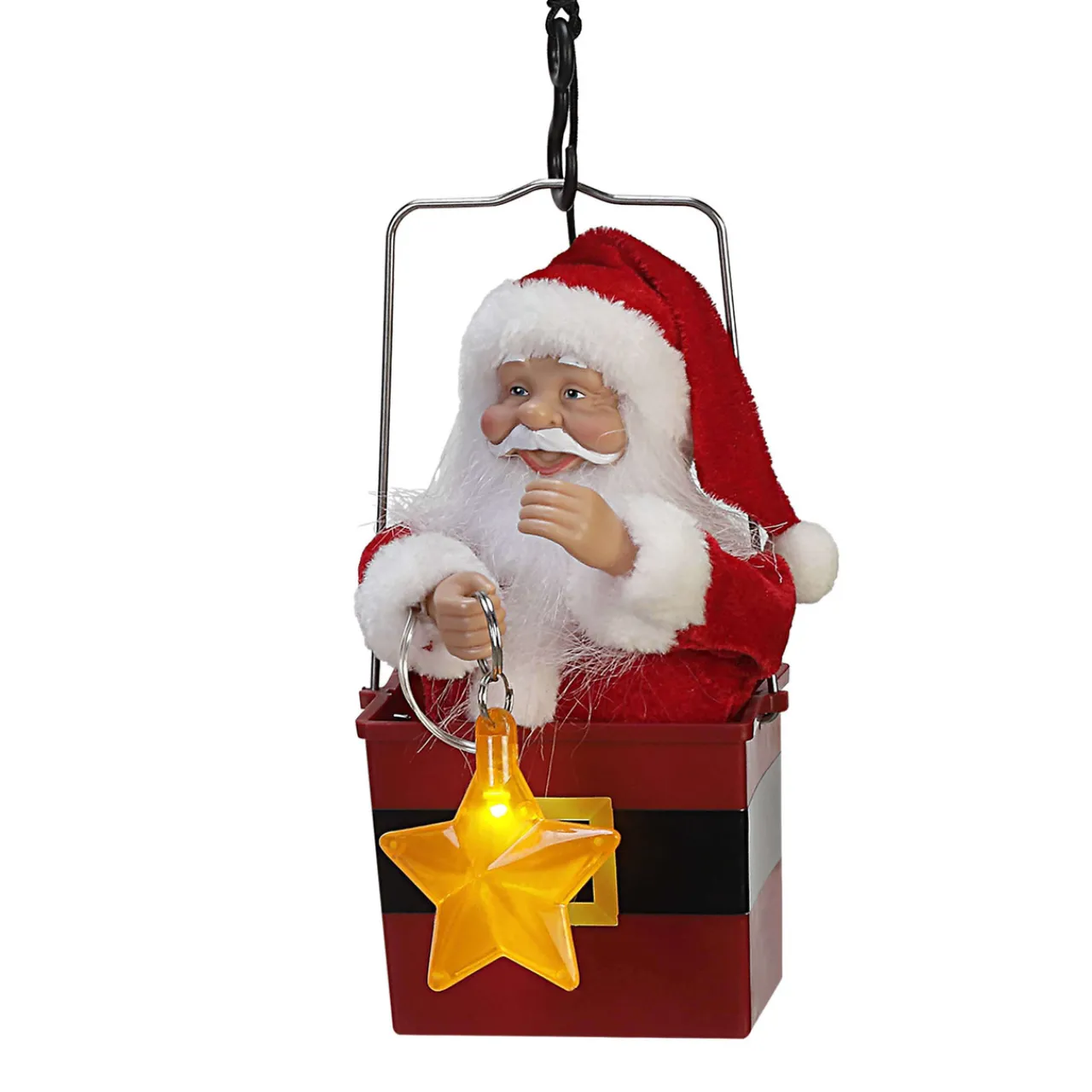 New 43" Mr. Christmas Animated Santa's Crane Christmas Accents