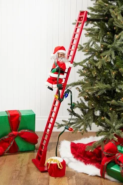 Online 40" Mr. Christmas Super Climbing Santa - African American Christmas Accents