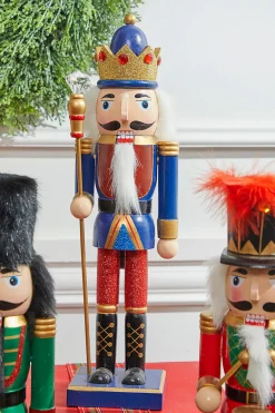 New 14” Multi-Colored Glitter Nutcracker Christmas Accents