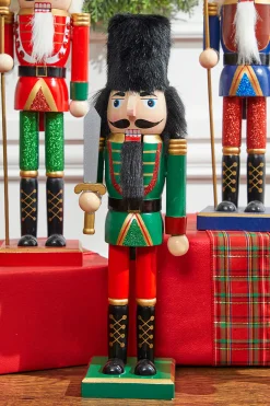 New 14” Multi-Colored Glitter Nutcracker Christmas Accents