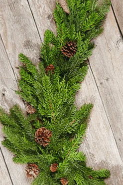 Hot 60” Noble Cedar Cone Tablepiece Christmas Garlands|Natural Greenery
