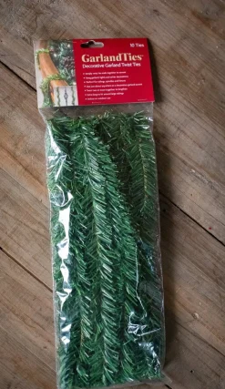 New 14” Noble Pine Garland Ties - 10 Pack Christmas Garlands|Natural Greenery