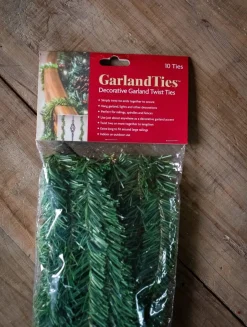 New 14” Noble Pine Garland Ties - 10 Pack Christmas Garlands|Natural Greenery