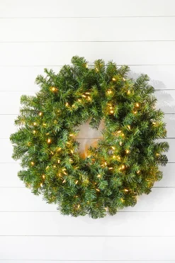 Online 30" Norway Pine Wreath LED Wreaths|Christmas Wreaths